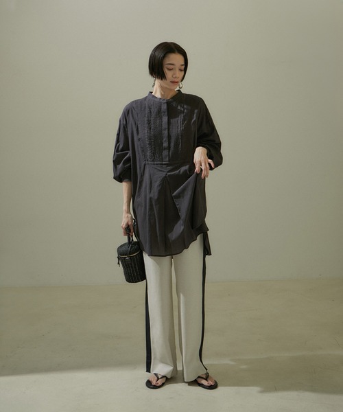SALON adam et rope'（サロン アダム エ ロペ）の「【DELIY（デリー）】MIX SLUB TRUCK PANTS（その他パンツ・レディース・キナリ・FREE）」の7枚目の写真