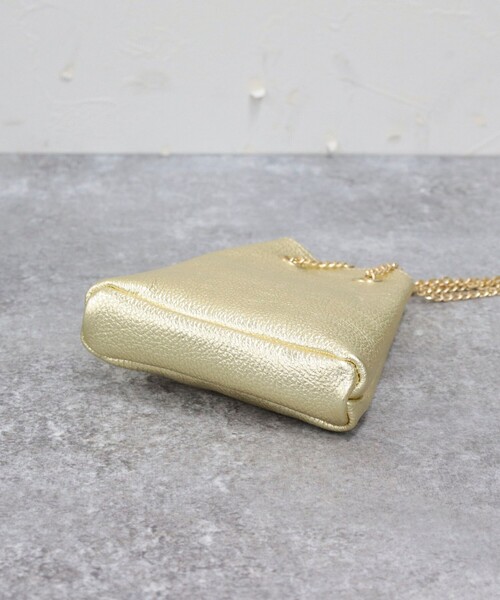 VICE VERSA（バイスバース）の「【VICE VERSA/バイス ベルサ】チェーンレザー巾着バッグ（ショルダーバッグ・レディース・ブラック/シルバー/ゴールド・FREE）」の16枚目の写真