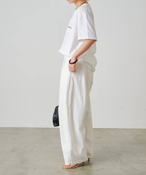 Omekashi（オメカシ）の「リネンカーブパンツ（その他パンツ・レディース・オフホワイト/ブラック/ベージュ・36/38）」の11枚目の写真