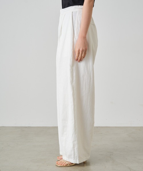 Omekashi（オメカシ）の「リネンカーブパンツ（その他パンツ・レディース・オフホワイト/ブラック/ベージュ・36/38）」の14枚目の写真