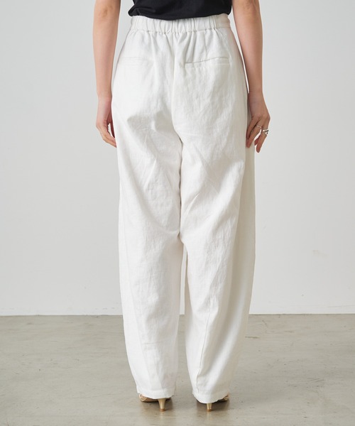 Omekashi（オメカシ）の「リネンカーブパンツ（その他パンツ・レディース・オフホワイト/ブラック/ベージュ・36/38）」の15枚目の写真