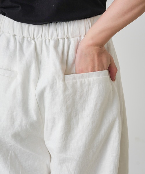 Omekashi（オメカシ）の「リネンカーブパンツ（その他パンツ・レディース・オフホワイト/ブラック/ベージュ・36/38）」の16枚目の写真