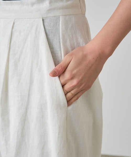 Omekashi（オメカシ）の「リネンカーブパンツ（その他パンツ・レディース・オフホワイト/ブラック/ベージュ・36/38）」の19枚目の写真