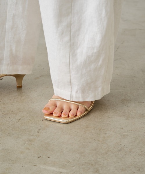 Omekashi（オメカシ）の「リネンカーブパンツ（その他パンツ・レディース・オフホワイト/ブラック/ベージュ・36/38）」の20枚目の写真