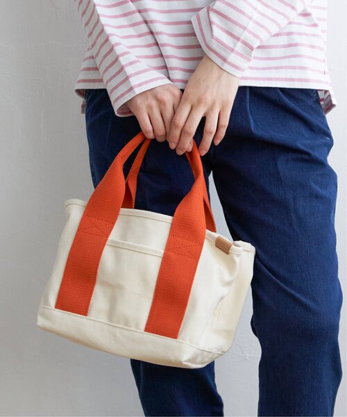 LBC(エルビーシー)の「キャンバス仕切りミニトートバッグ(トートバッグ・レディース・オリーブ/グリーン/ブラウン系その他/ブラック/オレンジ/イエロー・FREE)」の9枚目の写真