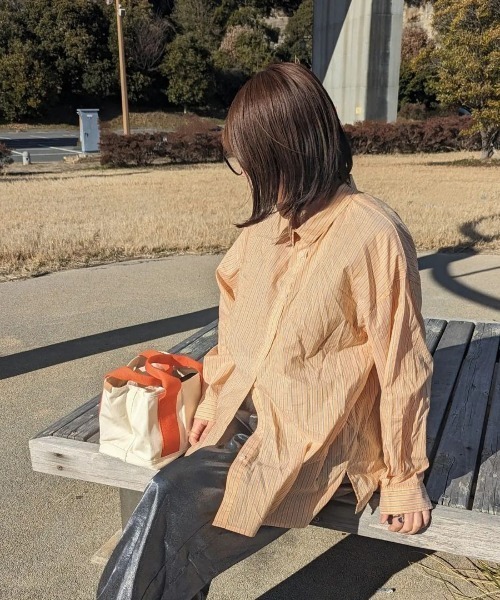 LBC(エルビーシー)の「キャンバス仕切りミニトートバッグ(トートバッグ・レディース・オリーブ/グリーン/ブラウン系その他/ブラック/オレンジ/イエロー・FREE)」の19枚目の写真