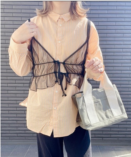 LBC(エルビーシー)の「キャンバス仕切りミニトートバッグ(トートバッグ・レディース・オリーブ/グリーン/ブラウン系その他/ブラック/オレンジ/イエロー・FREE)」の20枚目の写真