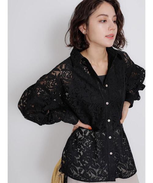 Te chichi CLASSIC　マニッシュレースシャツ　ホワイト Te chichi CLASSIC（テチチクラシック）の「マニッシュレース