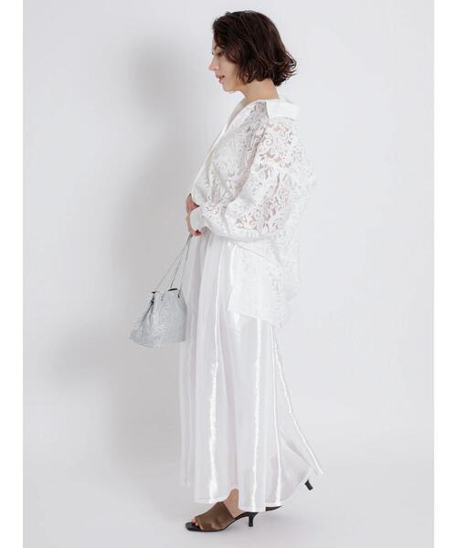 Te chichi CLASSIC（テチチクラシック）の「マニッシュレースシャツ（シャツ/ブラウス・レディース・ブラック/オフホワイト・F）」の5枚目の写真