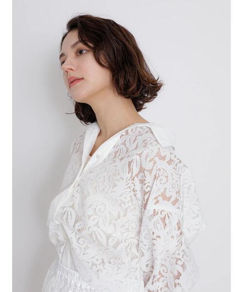 Te chichi CLASSIC　マニッシュレースシャツ　ホワイト Te chichi CLASSIC（テチチクラシック）の「マニッシュレース