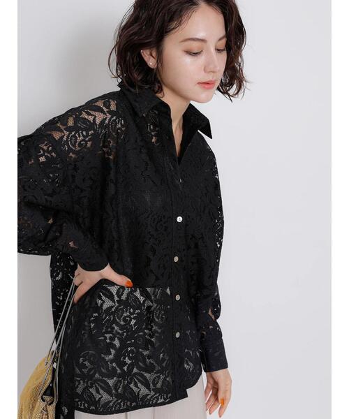 Te chichi CLASSIC（テチチクラシック）の「マニッシュレースシャツ（シャツ/ブラウス・レディース・ブラック/オフホワイト・F）」の21枚目の写真