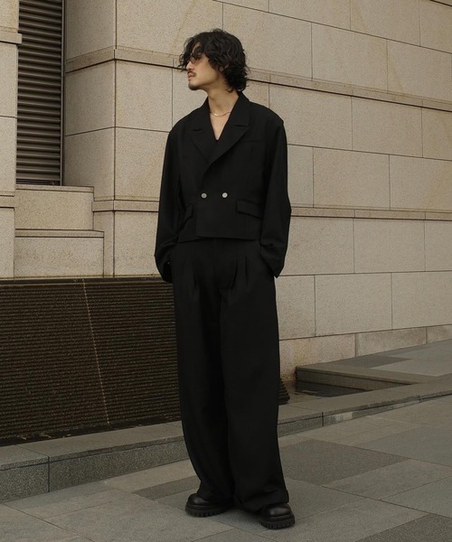 West Side Modern 2tuck Wide Straight Pants/ウエストサイドモダン