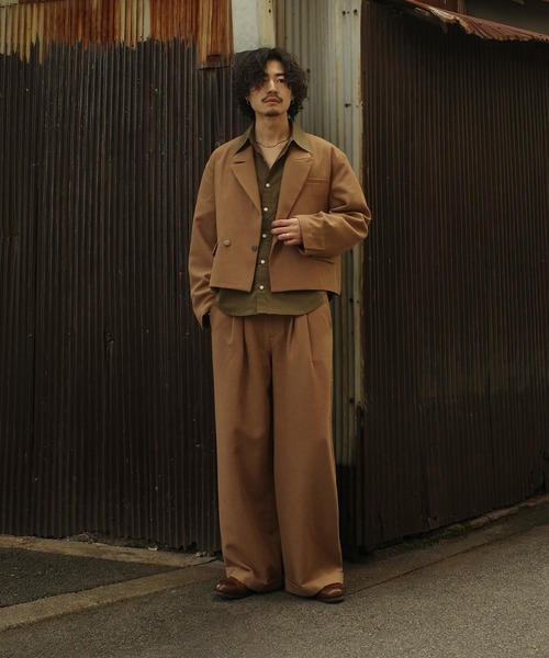 West Side Modern 2tuck Wide Straight Pants/ウエストサイドモダン West Side Modern 2tuck Wide Straight Pants/ウエストサイドモダン