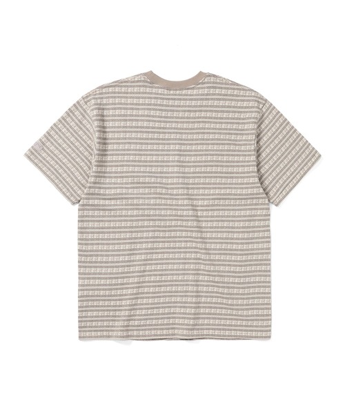 thisisneverthat（ディスイズネバーザット）の「Pattern Striped Tee（Tシャツ/カットソー・メンズ・ベージュ系その他/ネイビー・L/M/S/XL）」の5枚目の写真