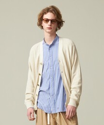 【UNISEX】Vネックコットン カーディガン