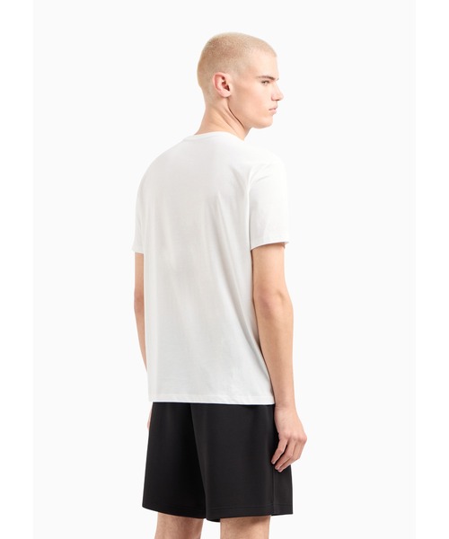 ARMANI EXCHANGE（アルマーニエクスチェンジ）の「【A|X アルマーニ エクスチェンジ】AXロゴ　半袖クルーネックTシャツ/REGULAR（Tシャツ/カットソー・メンズ・ホワイト/ブラック・LARGE/MEDIUM/SMALL/X-LARGE/X-SMALL/XX-LARGE）」の5枚目の写真