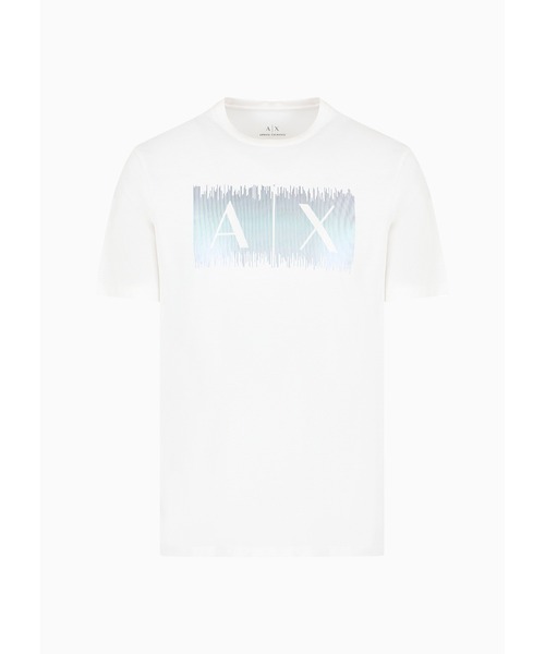 ARMANI EXCHANGE（アルマーニエクスチェンジ）の「【A|X アルマーニ エクスチェンジ】AXロゴ　半袖クルーネックTシャツ/REGULAR（Tシャツ/カットソー・メンズ・ホワイト/ブラック・LARGE/MEDIUM/SMALL/X-LARGE/X-SMALL/XX-LARGE）」の3枚目の写真