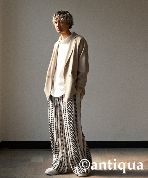 antiqua（アンティカ）の「エスニックワイドパンツ（その他パンツ・レディース・ブラック/ナチュラル・P/R）」の4枚目の写真