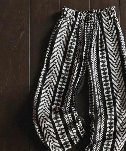 antiqua（アンティカ）の「エスニックワイドパンツ（その他パンツ・レディース・ブラック/ナチュラル・P/R）」の6枚目の写真