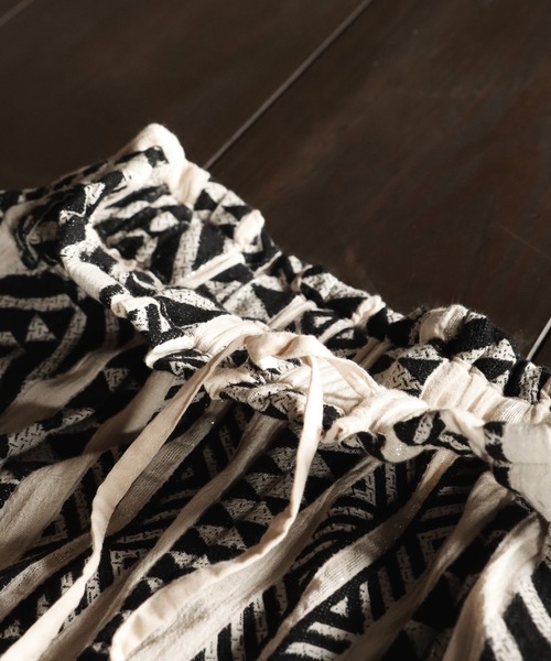 antiqua（アンティカ）の「エスニックワイドパンツ（その他パンツ・レディース・ブラック/ナチュラル・P/R）」の13枚目の写真