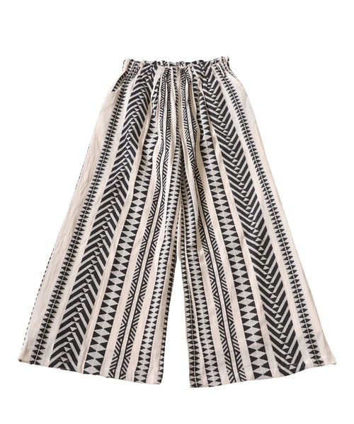 antiqua（アンティカ）の「エスニックワイドパンツ（その他パンツ・レディース・ブラック/ナチュラル・P/R）」の7枚目の写真