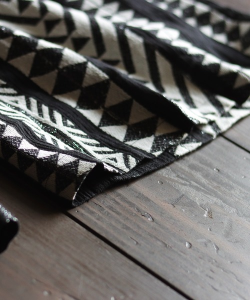 antiqua（アンティカ）の「エスニックワイドパンツ（その他パンツ・レディース・ブラック/ナチュラル・P/R）」の14枚目の写真