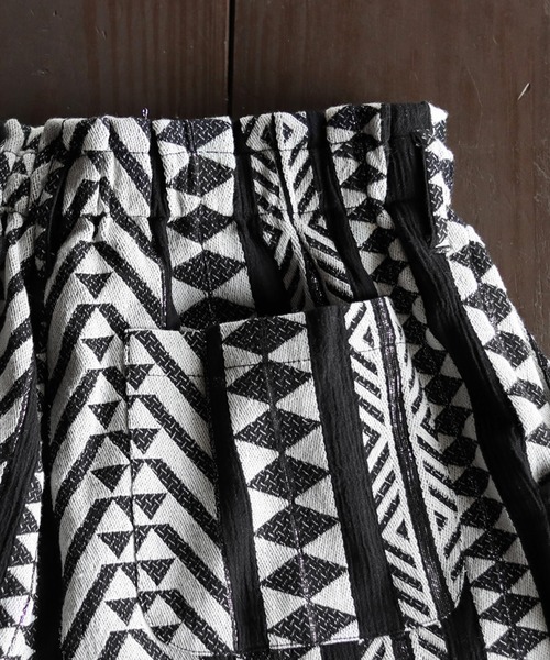 antiqua（アンティカ）の「エスニックワイドパンツ（その他パンツ・レディース・ブラック/ナチュラル・P/R）」の12枚目の写真