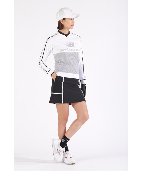 New Balance Golf(ニューバランスゴルフ)の「【new balance golf】4WAYストレッチ ソフトシェル バックプリーツ スカート (WOMENS WORLD)(スカート・レディース・ブラック/ピンク系その他2/ホワイト・MEDIUM/LARGE/SMALL)」の8枚目の写真