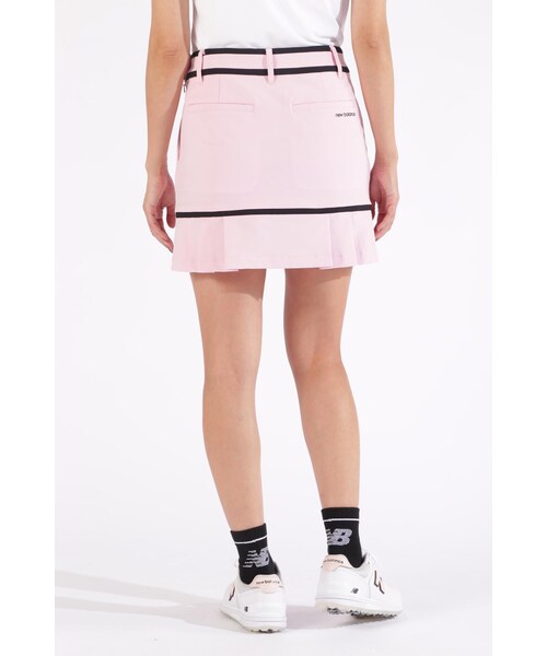 New Balance Golf(ニューバランスゴルフ)の「【new balance golf】4WAYストレッチ ソフトシェル バックプリーツ スカート (WOMENS WORLD)(スカート・レディース・ブラック/ピンク系その他2/ホワイト・MEDIUM/LARGE/SMALL)」の4枚目の写真