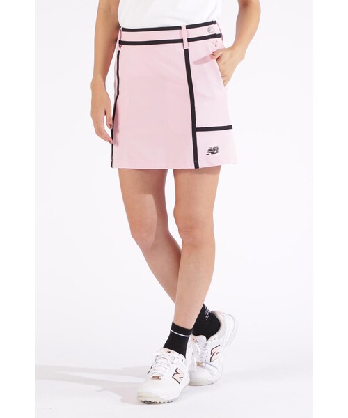 New Balance Golf(ニューバランスゴルフ)の「【new balance golf】4WAYストレッチ ソフトシェル バックプリーツ スカート (WOMENS WORLD)(スカート・レディース・ブラック/ピンク系その他2/ホワイト・MEDIUM/LARGE/SMALL)」の3枚目の写真