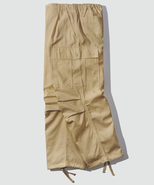 SIDEWAY STANCE（サイドウェイスタンス）の「【SIDEWAY STANCE】ワイド カーゴパンツ（カーゴパンツ・メンズ・カーキ/ブラック/ベージュ/ホワイト・SMALL/MEDIUM/LARGE）」の3枚目の写真