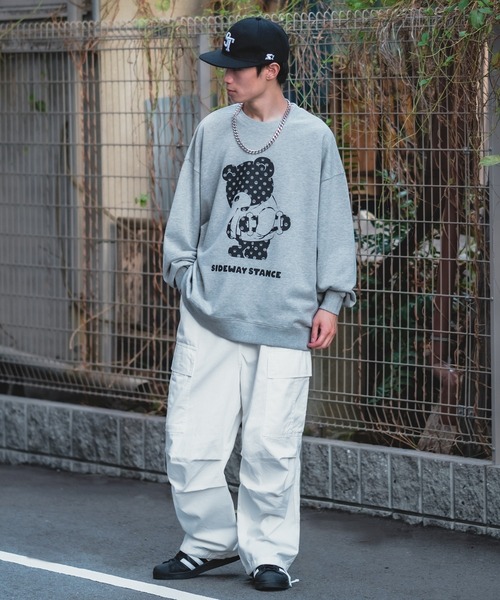 SIDEWAY STANCE（サイドウェイスタンス）の「【SIDEWAY STANCE】ワイド カーゴパンツ（カーゴパンツ・メンズ・カーキ/ブラック/ベージュ/ホワイト・SMALL/MEDIUM/LARGE）」の21枚目の写真