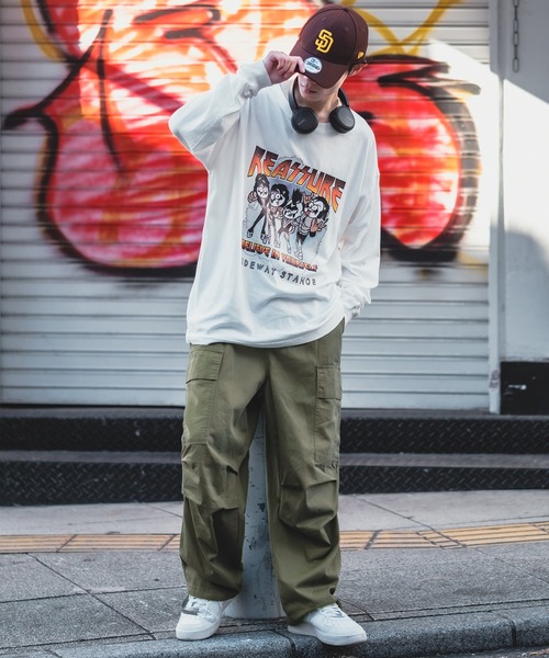 SIDEWAY STANCE（サイドウェイスタンス）の「【SIDEWAY STANCE】ワイド カーゴパンツ（カーゴパンツ・メンズ・カーキ/ブラック/ベージュ/ホワイト・SMALL/MEDIUM/LARGE）」の15枚目の写真