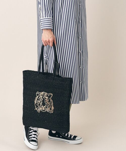 The Bagmati（ザバグマティ）の「◆BAGMATI（バグマティ）タイガートート（トートバッグ・レディース・ブラック/ライトベージュ・00）」の3枚目の写真