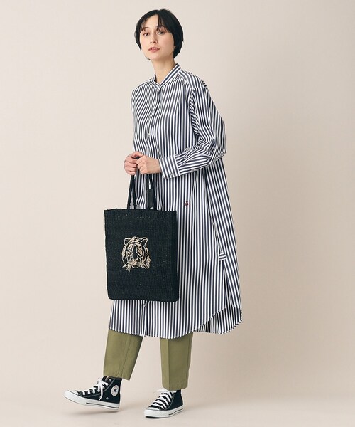 The Bagmati（ザバグマティ）の「◆BAGMATI（バグマティ）タイガートート（トートバッグ・レディース・ブラック/ライトベージュ・00）」の4枚目の写真