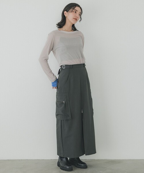 tシャツ レイヤーシアーTOP/シースルートップス レディース セール】レイヤーシアーTOP/シースルートップス（Tシャツ