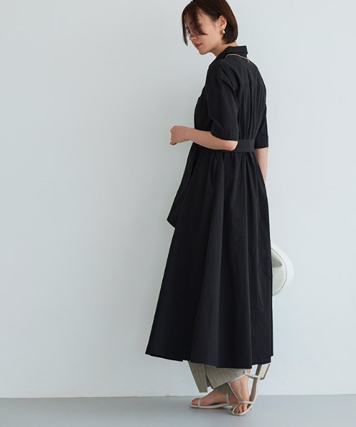 RASW（ラス）の「[RASW]ベルテッドシャツワンピース（シャツワンピース・レディース・モカ/ブラック・L/M）」の16枚目の写真
