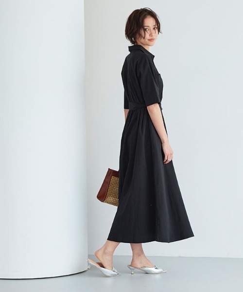 RASW（ラス）の「[RASW]ベルテッドシャツワンピース（シャツワンピース・レディース・モカ/ブラック・L/M）」の18枚目の写真