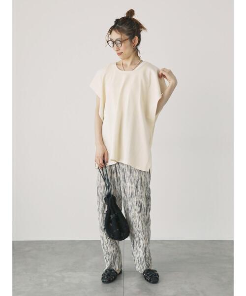 Lugnoncure（ルノンキュール）の「マルチウェイベスト（ニット/セーター・レディース・グレー/オフホワイト/ブラック・F）」の5枚目の写真