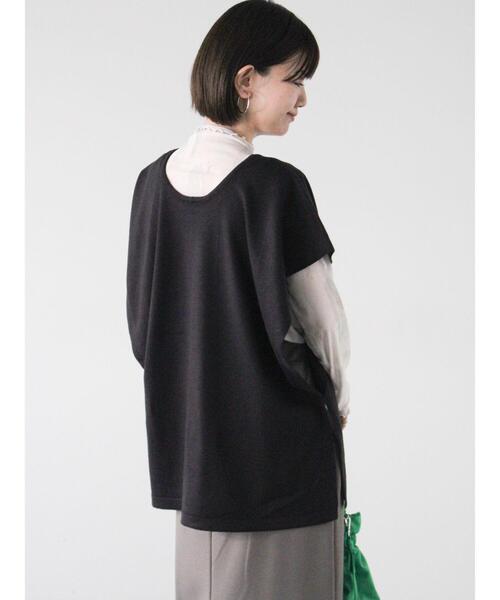 Lugnoncure（ルノンキュール）の「マルチウェイベスト（ニット/セーター・レディース・グレー/オフホワイト/ブラック・F）」の11枚目の写真