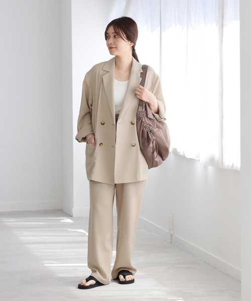 JOURNAL STANDARD リネンライクバスケットブラックジャケット