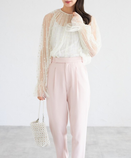 tocco closet(トッコ クローゼット)の「【ZOZO限定】ドットシアーブラウス(シャツ/ブラウス・レディース・ホワイト/ブラック×ホワイト/アイボリー/ブラック・M)」の20枚目の写真