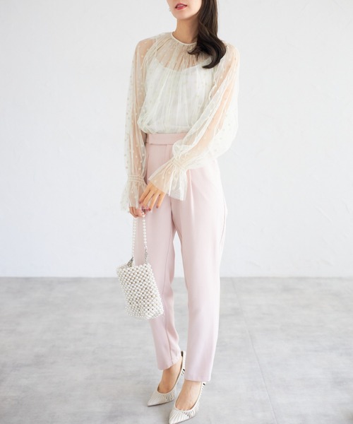 tocco closet(トッコ クローゼット)の「【ZOZO限定】ドットシアーブラウス(シャツ/ブラウス・レディース・ホワイト/ブラック×ホワイト/アイボリー/ブラック・M)」の19枚目の写真