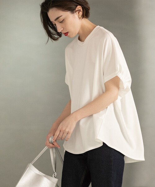 OPAQUE.CLIP(オペークドットクリップ)の「◆UV イージードルマントップス【洗濯機洗い可】(Tシャツ/カットソー・レディース・ブルー系その他/ホワイト/ブラック/チャコールグレー・36/38/40/42)」の6枚目の写真