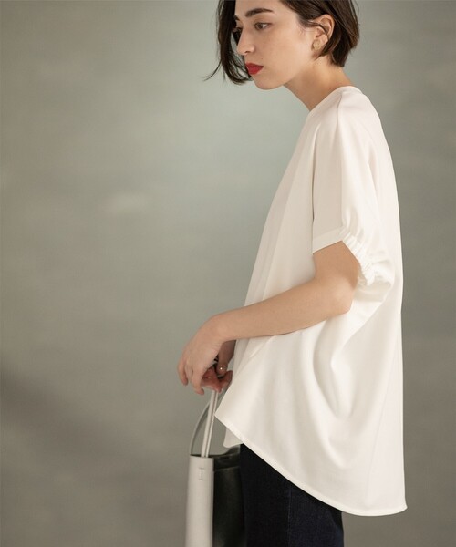 OPAQUE.CLIP(オペークドットクリップ)の「◆UV イージードルマントップス【洗濯機洗い可】(Tシャツ/カットソー・レディース・ブルー系その他/ホワイト/ブラック/チャコールグレー・36/38/40/42)」の8枚目の写真