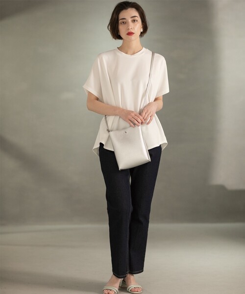 OPAQUE.CLIP(オペークドットクリップ)の「◆UV イージードルマントップス【洗濯機洗い可】(Tシャツ/カットソー・レディース・ブルー系その他/ホワイト/ブラック/チャコールグレー・36/38/40/42)」の11枚目の写真