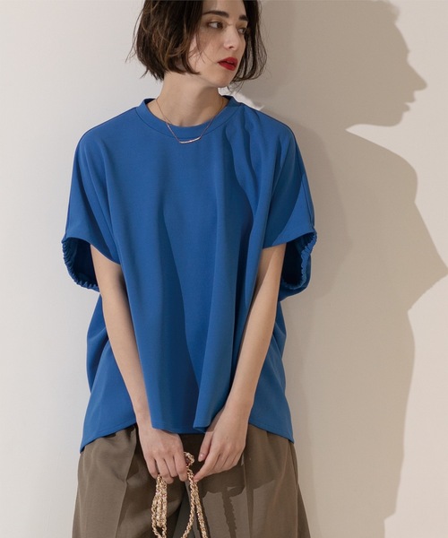 OPAQUE.CLIP(オペークドットクリップ)の「◆UV イージードルマントップス【洗濯機洗い可】(Tシャツ/カットソー・レディース・ブルー系その他/ホワイト/ブラック/チャコールグレー・36/38/40/42)」の4枚目の写真