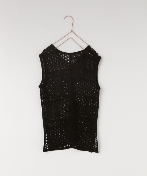 LOWRYS FARM(ローリーズファーム)の「スカシパッチワークベスト 114858(ベスト・キッズ・ブラック系その他/ブラック/パープル・110cm/130cm/150cm)」の1枚目の写真