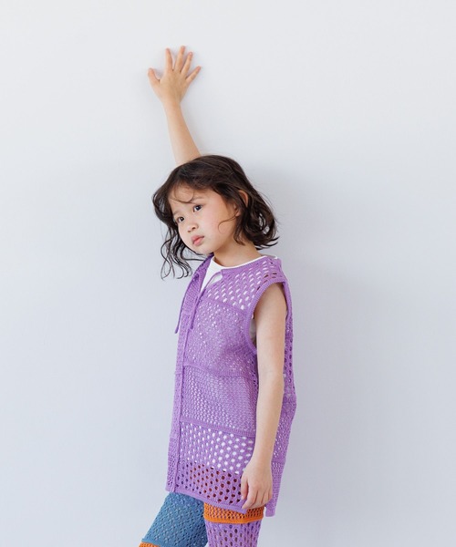 LOWRYS FARM(ローリーズファーム)の「スカシパッチワークベスト 114858(ベスト・キッズ・ブラック系その他/ブラック/パープル・110cm/130cm/150cm)」の7枚目の写真