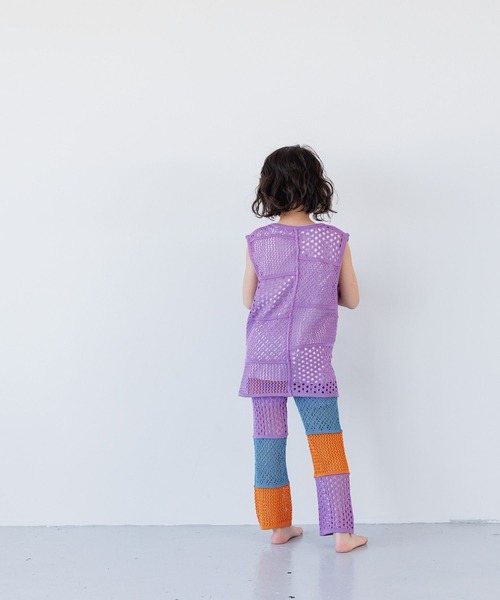 LOWRYS FARM(ローリーズファーム)の「スカシパッチワークベスト 114858(ベスト・キッズ・ブラック系その他/ブラック/パープル・110cm/130cm/150cm)」の9枚目の写真